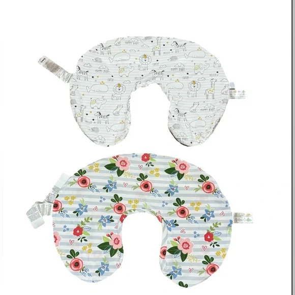 Boppy Covers for Nursing Pillows Set of Two Floral and Animal Print - Picture 4 of 8